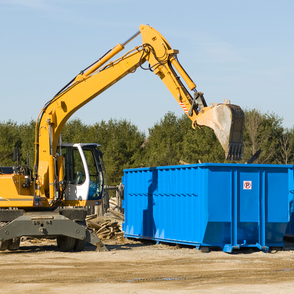 can i choose the location where the residential dumpster will be placed in Adams County Idaho